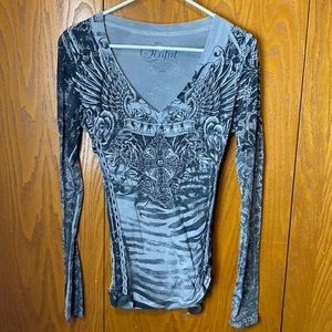 Sinful long sleeve rocker tee small